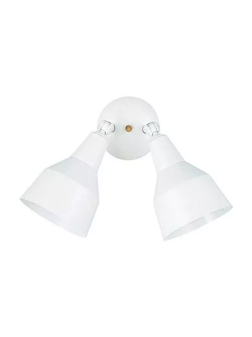 2-light-adjustable-swivel-flood-light-white 2 Light Adjustable Swivel Flood Light - White