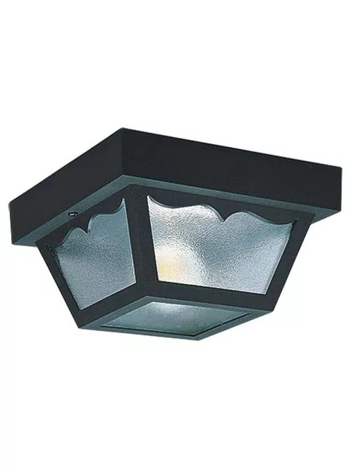 2-light-outdoor-flush-mount-clear 2 Light Outdoor Flush Mount - Clear